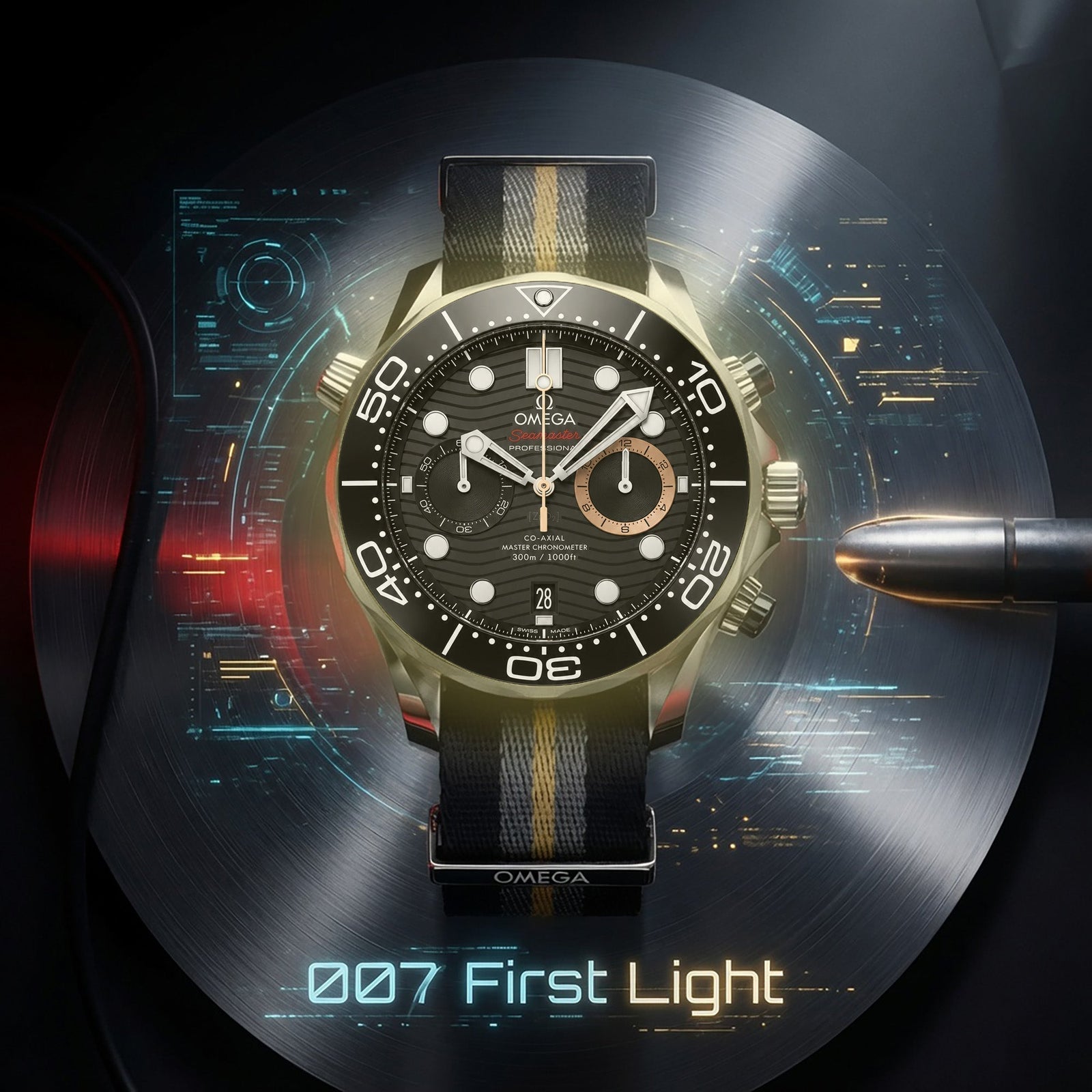 The Omega Seamaster Diver 300M Chronograph 007 First Light