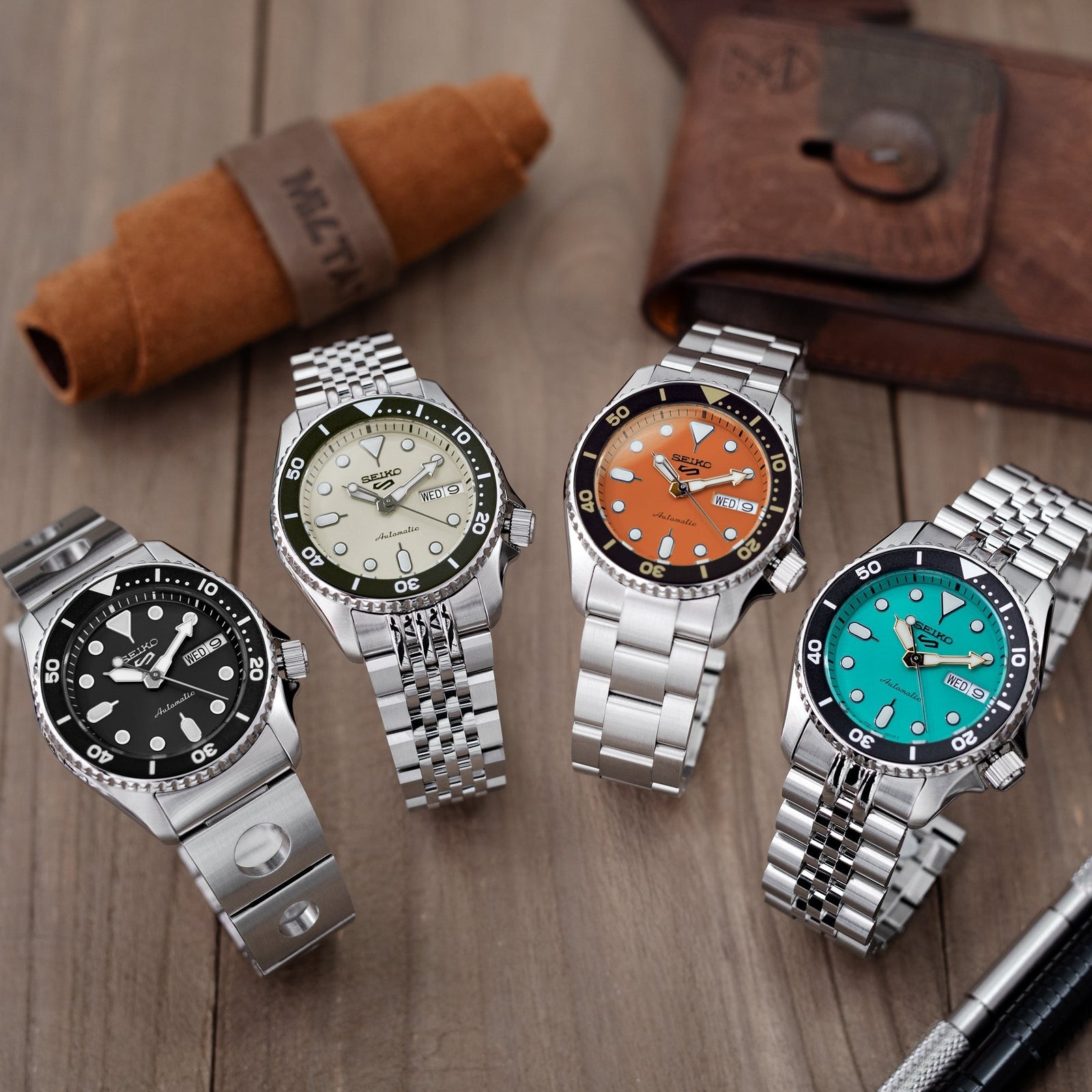 Seiko 5 Sports 38mm SRPK Series: New Release & Best Fitted Watch Bands
