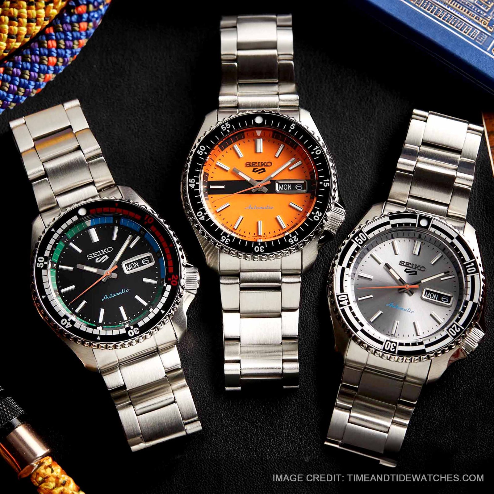 Seiko 5 Sports 55th Anniversary SRPK09, SRPK11, SRPK13 and SRPK17 