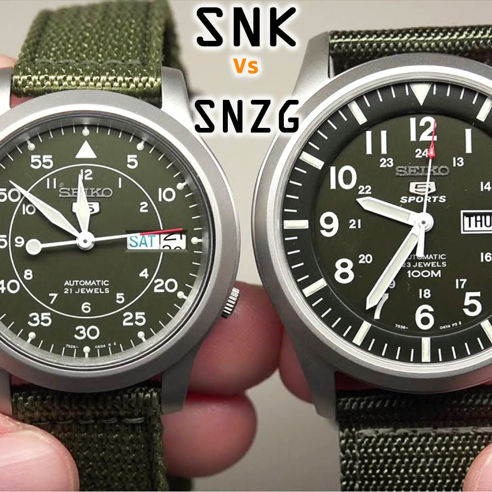 Seiko 5 SNZG vs SNK: Affordable Automatic Military Field Watch Upgrade