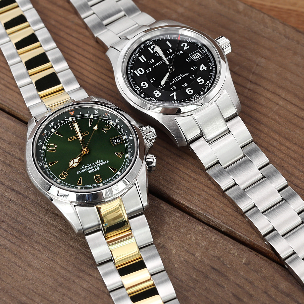 Unexpected Relations Between The Hamilton Khaki & Seiko SARB017 Alpinist.
