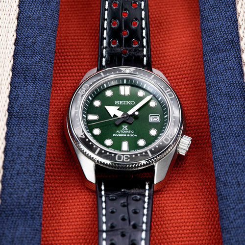 Genuine crocodile leather watch strap by strapcode