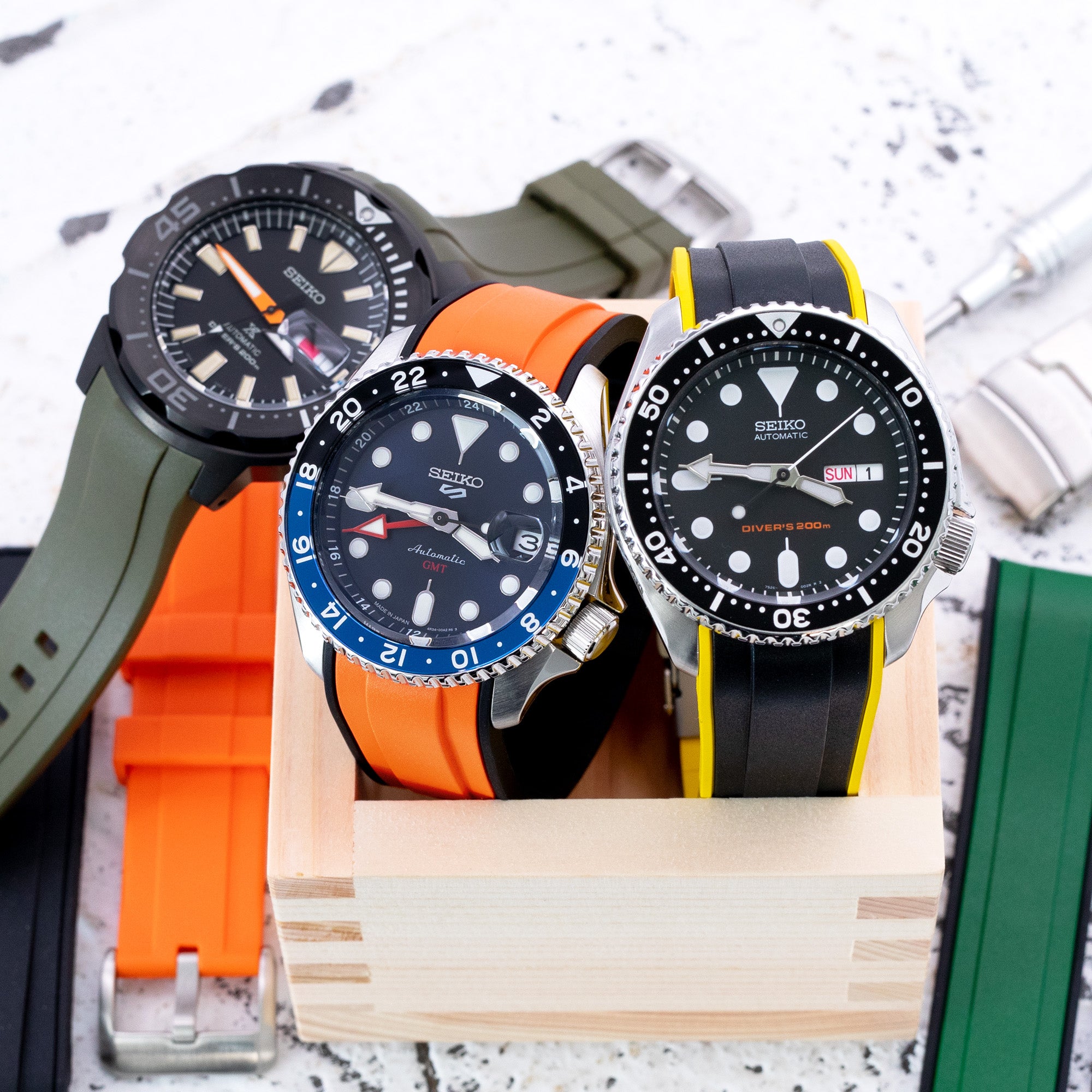 StrapXPro - the Ultimate Rubber Watch Straps that Brighten Up Your Seiko