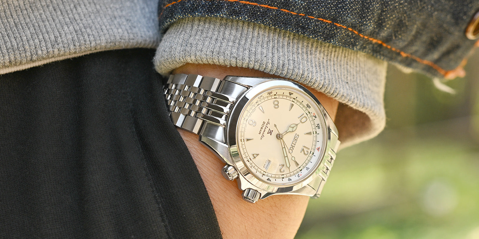 Seiko Alpinist SARB017 watch band replacement