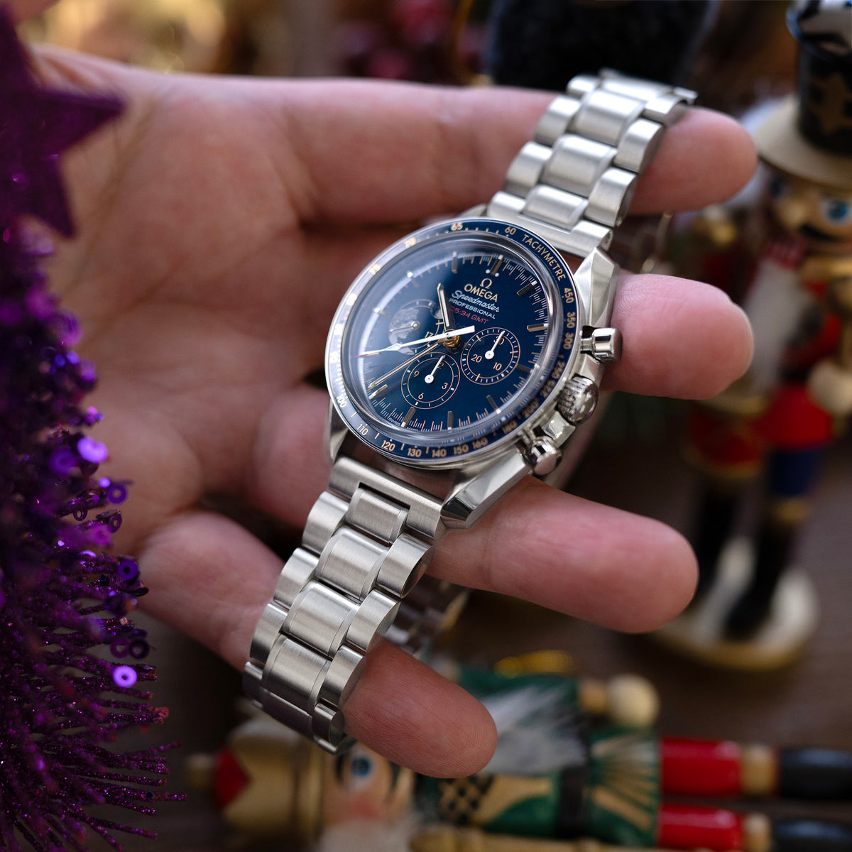 سوار ساعة Entwine (سحب-لف) سريع الفك بقياس 20 مم أو 22 مم، نهاية مستقيمة، إبزيم V من الفولاذ المقاوم للصدأ 316L بتشطيب مصقول.