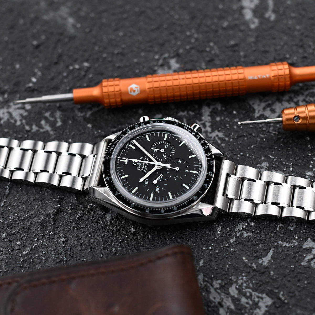 سوار ساعة Entwine (سحب-لف) QR بمقاس 20 مم أو 22 مم، نهاية مستقيمة، فك سريع، من الفولاذ المقاوم للصدأ 316L، إبزيم V مصقول ومطفي