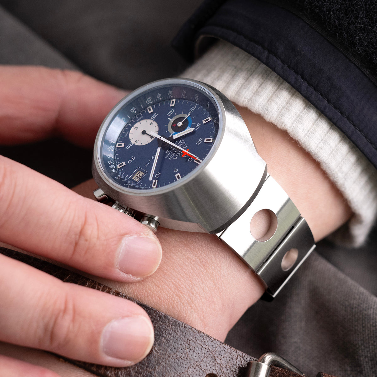 سوار ساعة رولبول الإصدار الثاني بعرض 20 مم أو 22 مم، طرف مستقيم، فك سريع، من الفولاذ المقاوم للصدأ 316L، إبزيم غطس مصقول