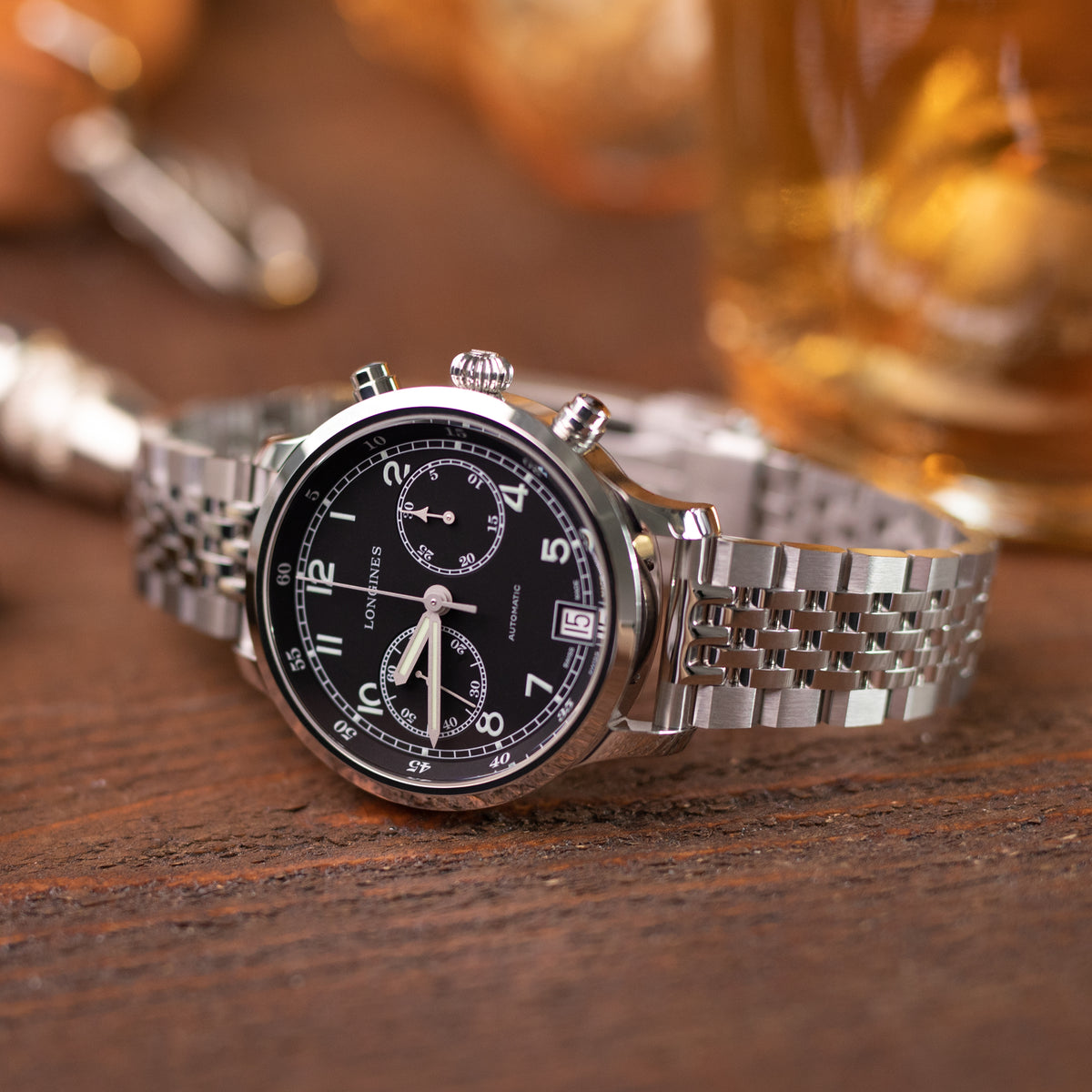 سوار ساعة أسترويد 19 مم، 20 مم، نهاية مستقيمة، فك سريع، فولاذ مقاوم للصدأ 316L، إبزيم V مصقول ومطفي