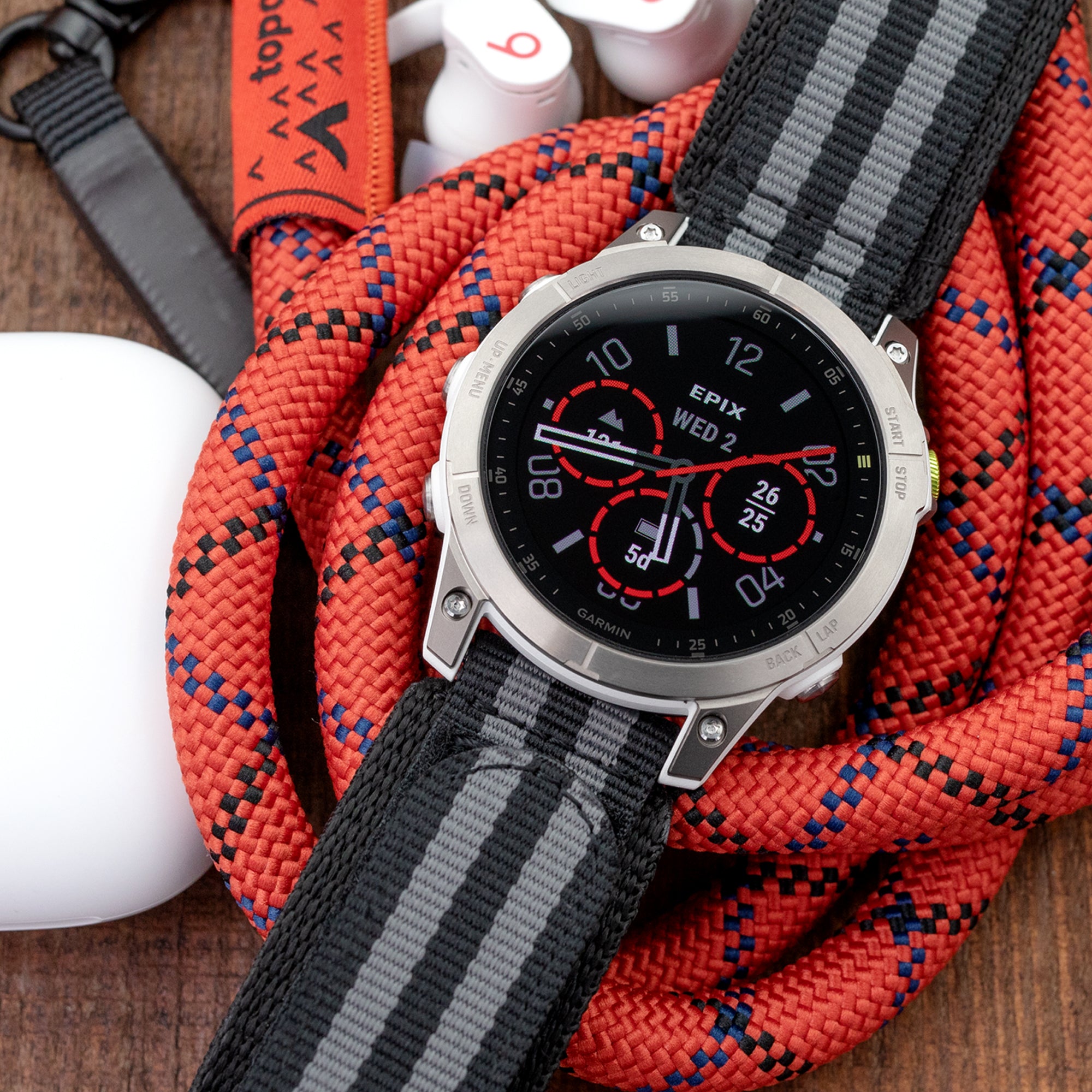 22mm MiLTAT Black & Grey NyJBB Nylon Velcro Fastener Watch Strap Sandblasted Buckle Strapcode Watch Bands