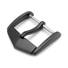 Fibbia a molla in acciaio inox 316L di alta qualità stile TAG, 18mm o 20mm, finitura PVD nera
