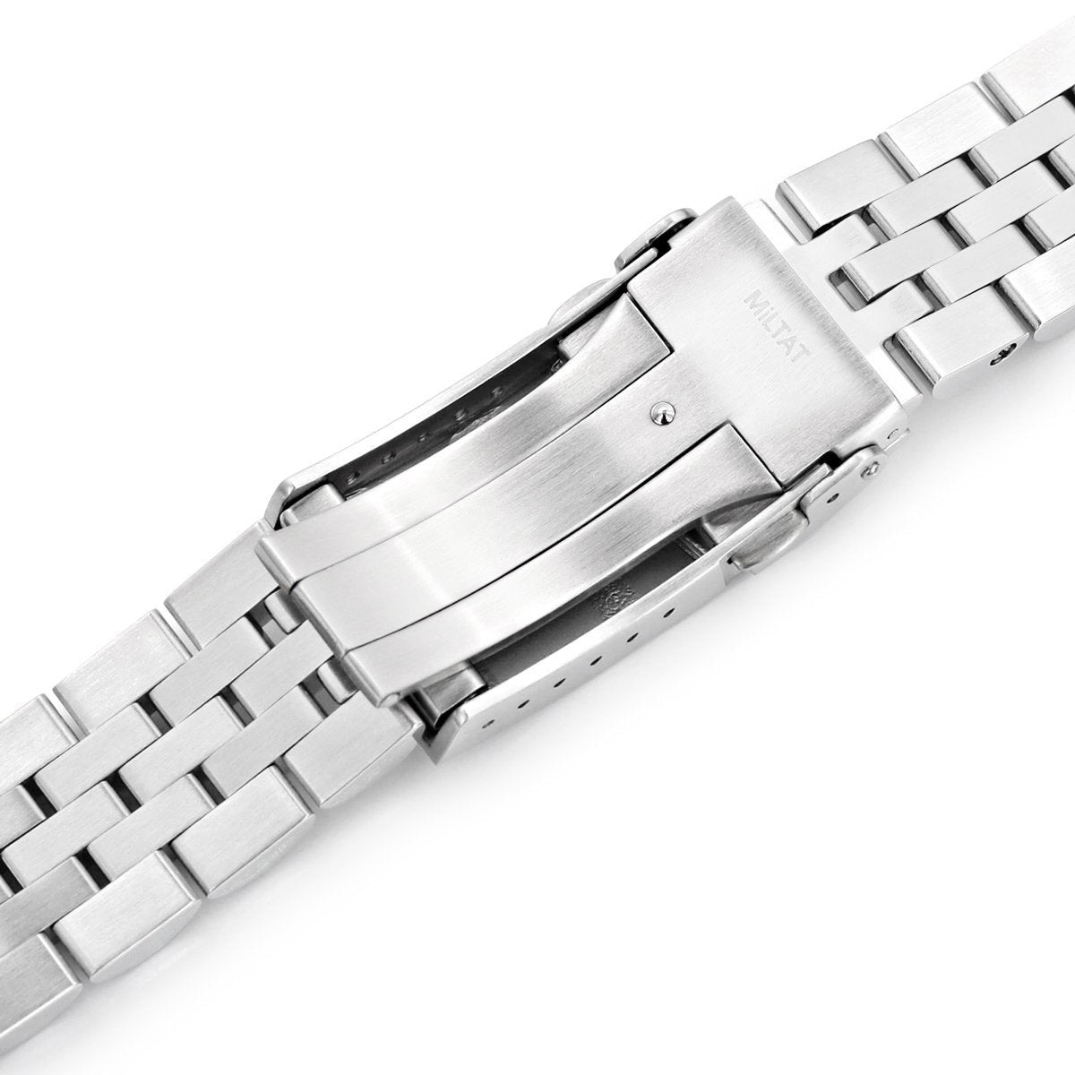 20mm Angus-J Louis JUB Watch Band compatible with Seiko Mechanical Automatic SARB033, 316L Stainless Steel Two Tone IP Gold SUB Clasp