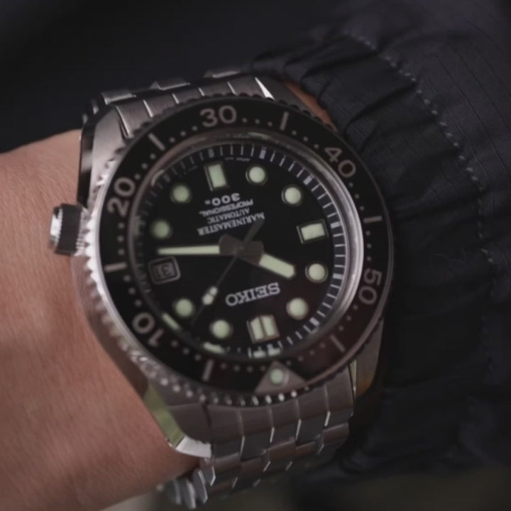 سوار ساعة سوبر إنجنير II مقاس 20 مم لساعات سيكو MM300 بروسبكس مارينماستر SBDX001 SBDX017 SBDX023، ستانلس ستيل بلمسة مصقولة، إبزيم V-Diver