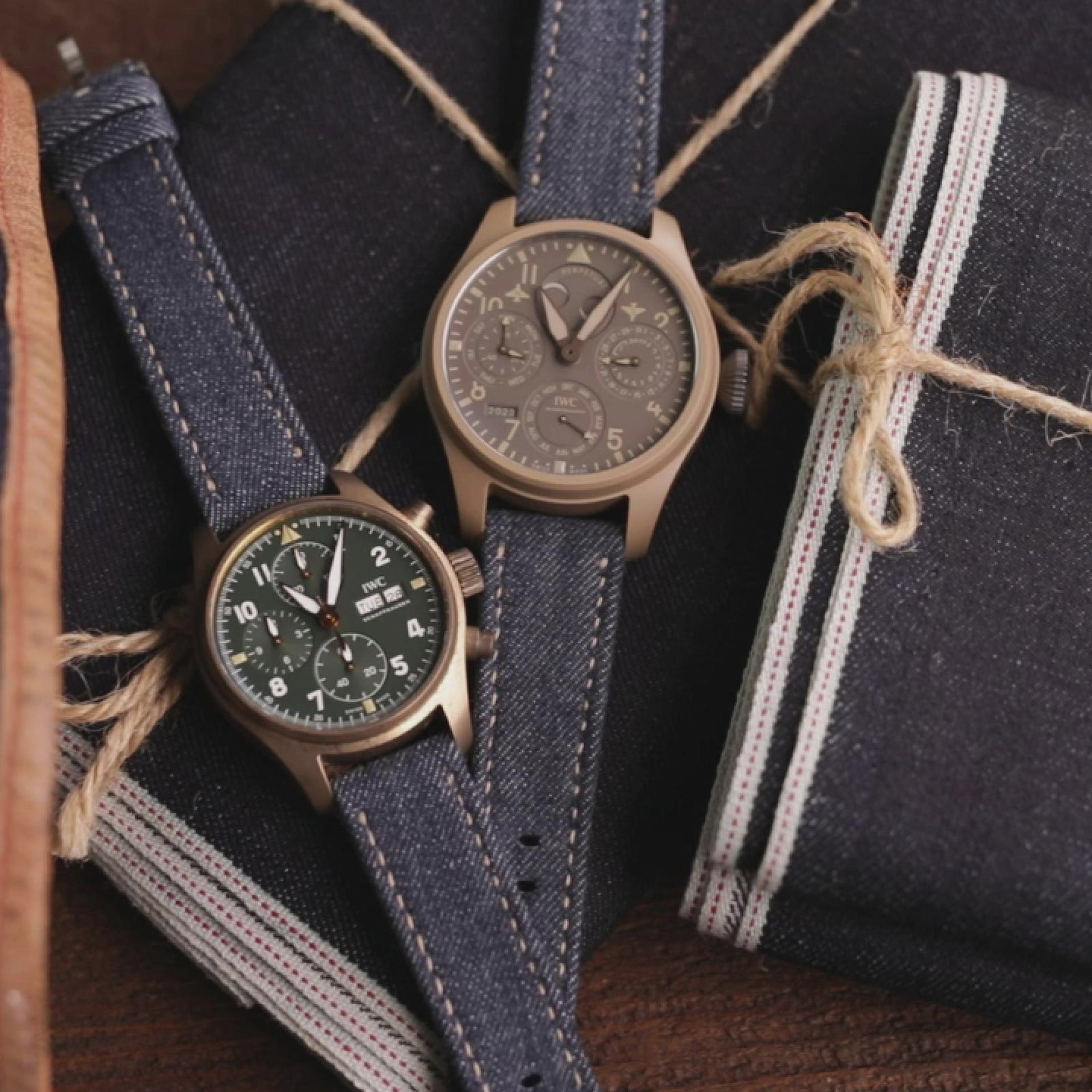 سوار ساعة من الدنيم الأزرق المعاد تدويره بإصدار سريع، 20 مم أو 22 مم