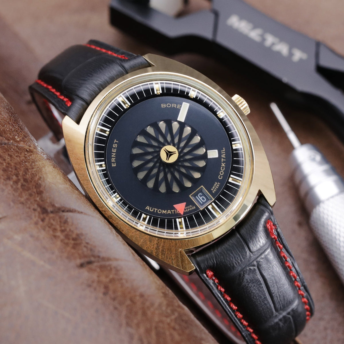 Ernest Borel Automatic Mens&#39; Cocktail Watch Strapcode Watch Bands