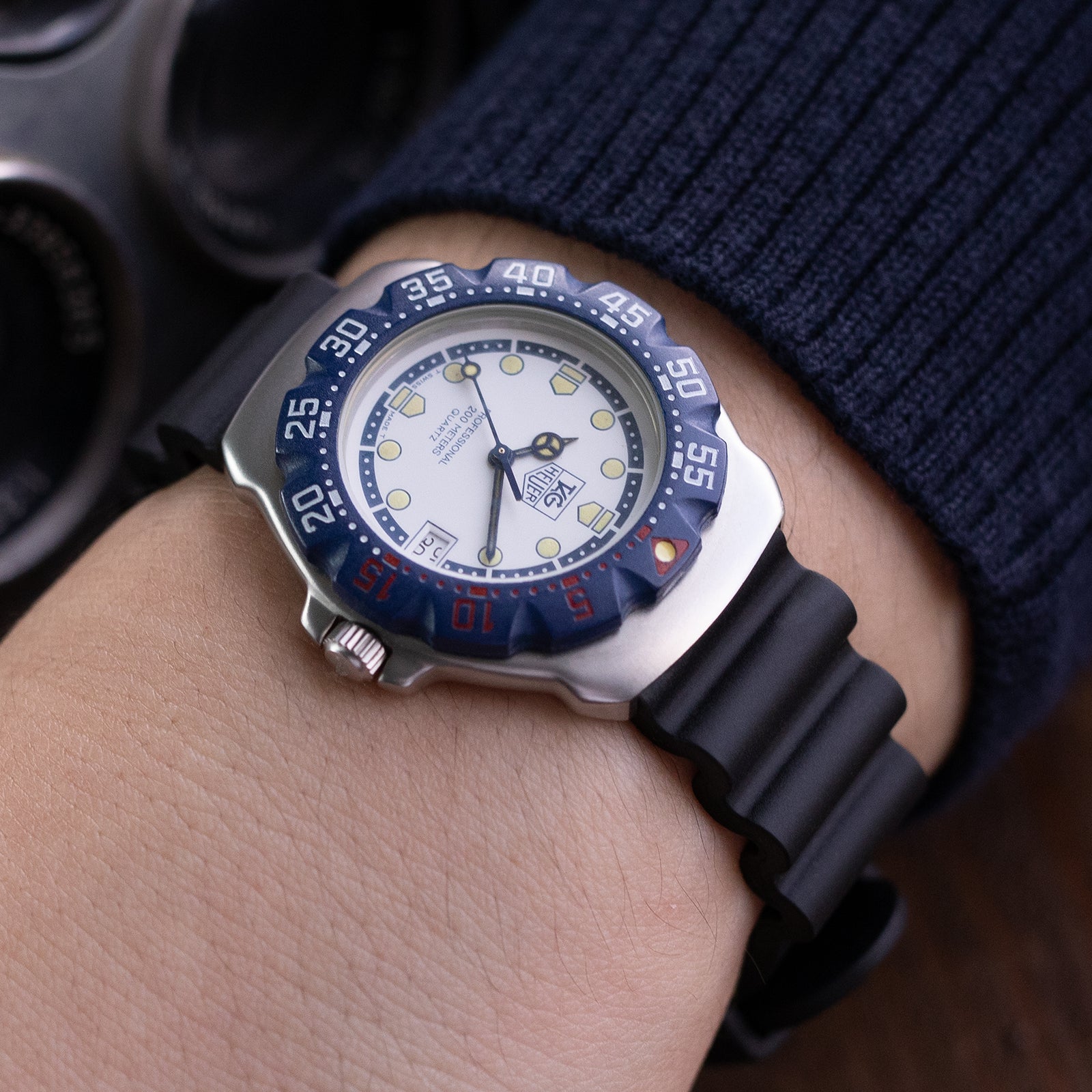 Black Quick Release FKM Rubber Diver Strap 18mm 20mm 22mm