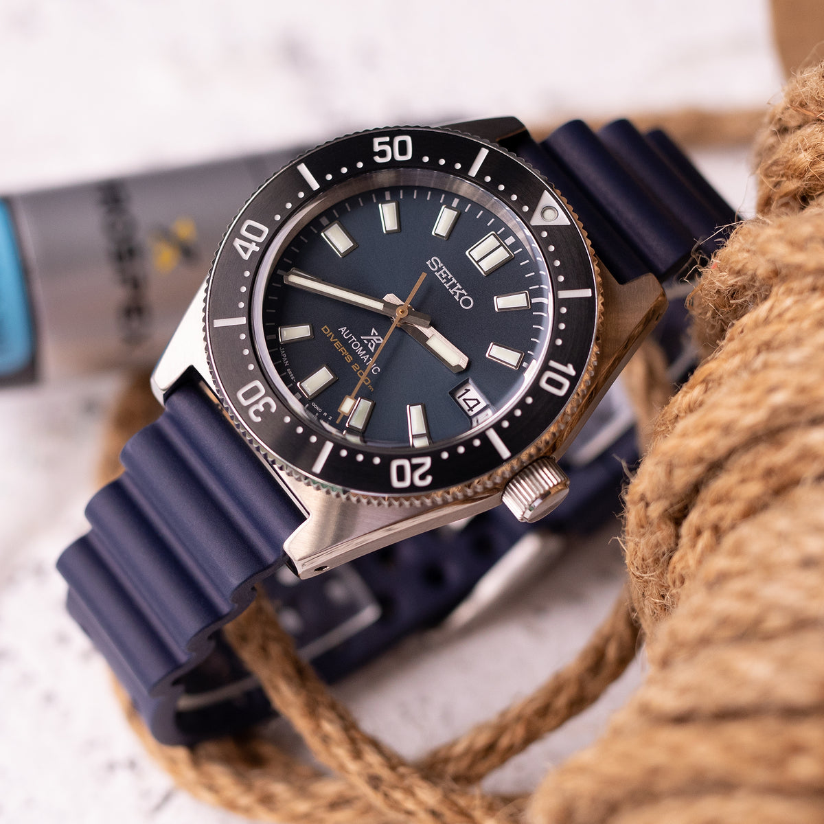 Blue Quick Release FKM Rubber Diver Strap 20mm 22mm