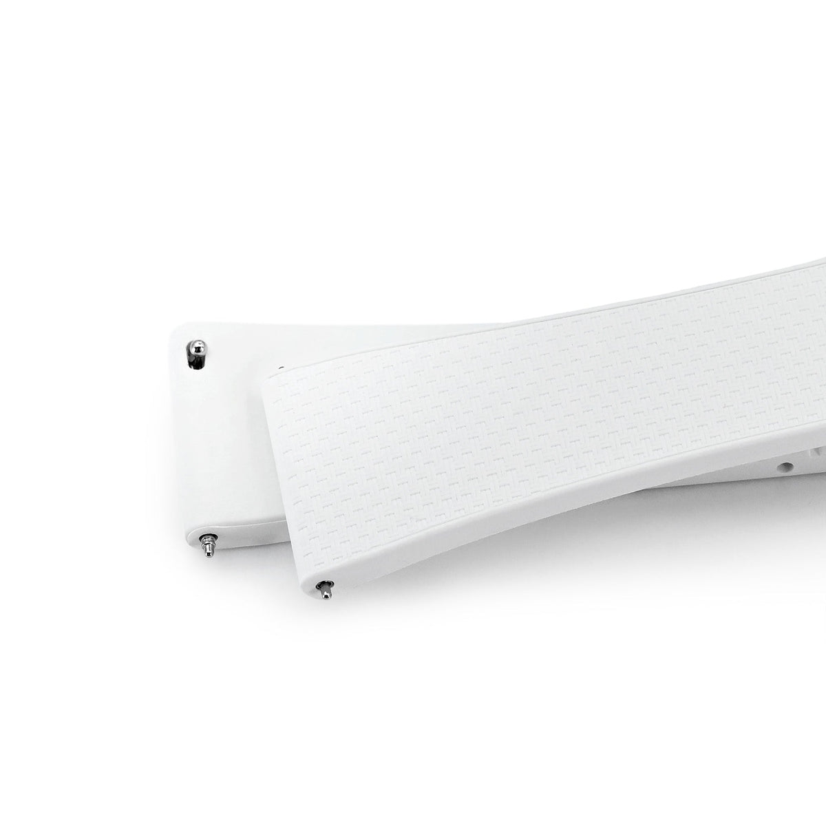 20mm FKM32 Off White Rubber Quick Release Watch Band, Deployment Clasp Strapcode watch bands