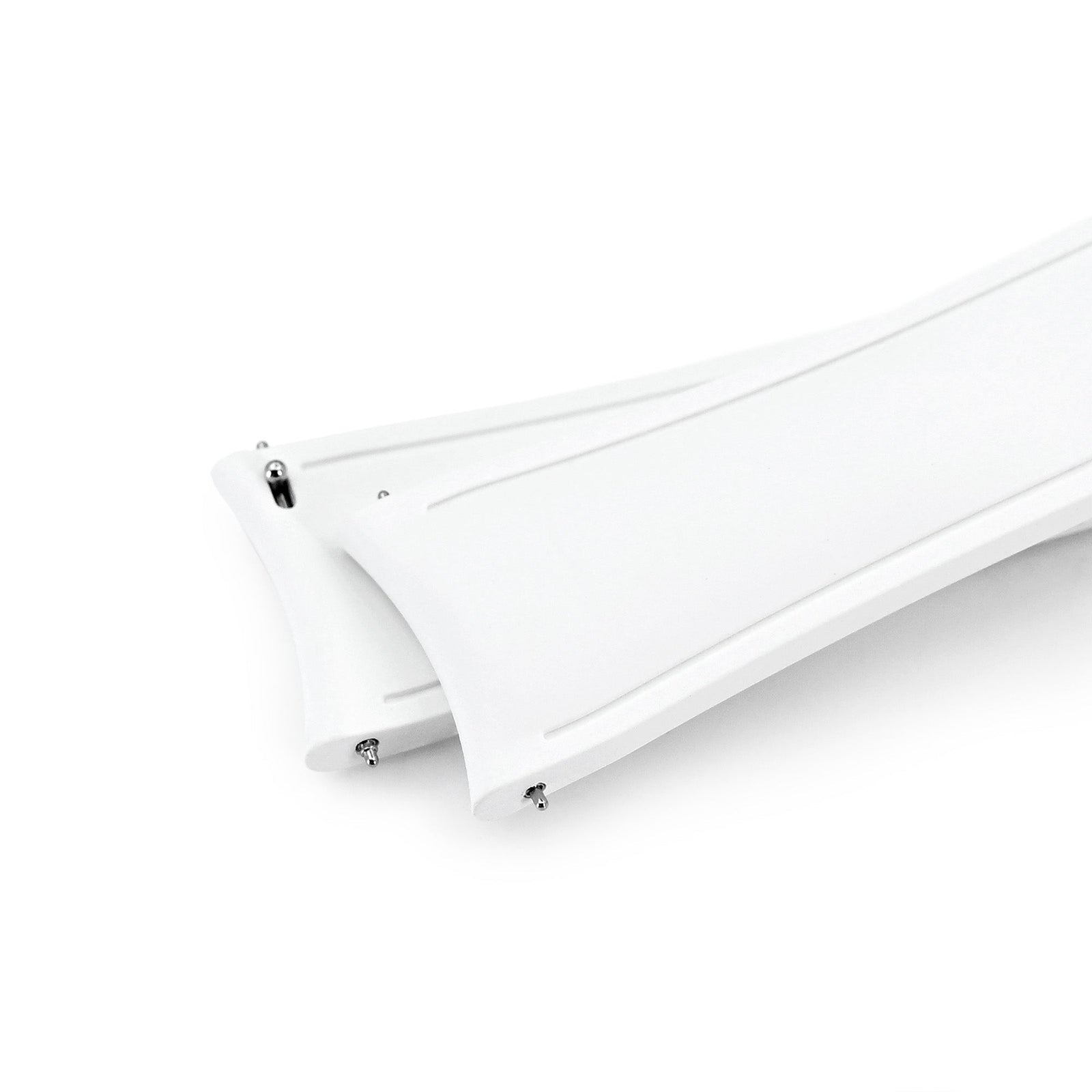 20mm or 22mm FKM34 Off White Rubber Quick Release Watch Band, Deployment Clasp Strapcode watch band