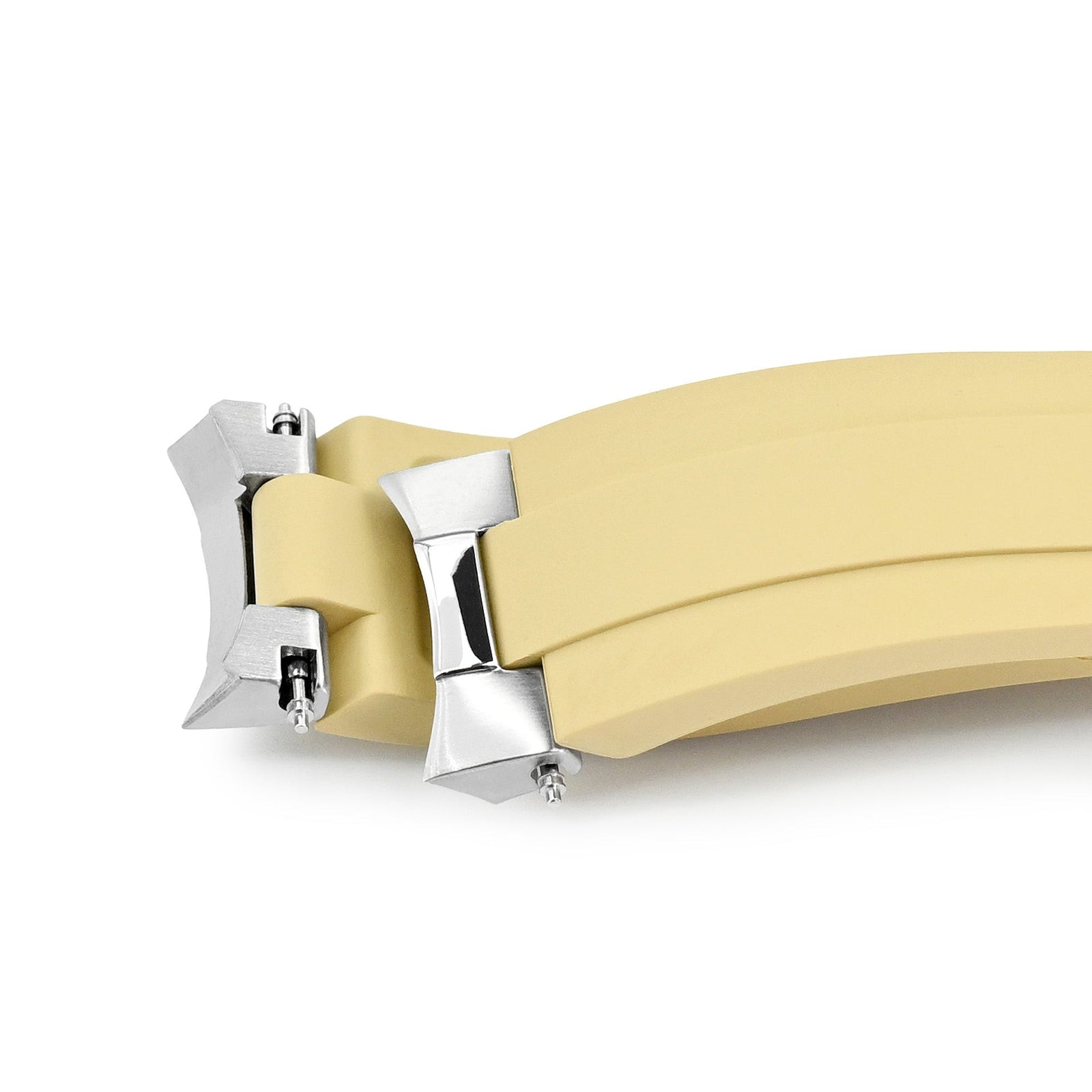 20mm Crafter Blue - MX03-117 Khaki FKM Rubber Strap With End Links compatible with Seiko Alpinist SARB017 Strapcode watch bands