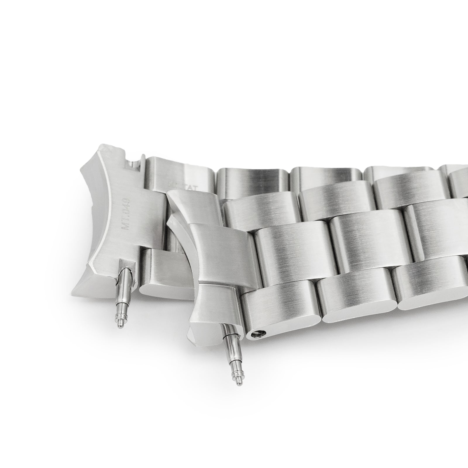 سوار ساعة Super-O Boyer مقاس 20 مم متوافق مع Seiko SKX013، مصنوع من فولاذ 316L المقاوم للصدأ مع قفل مزدوج بزر V-Clasp