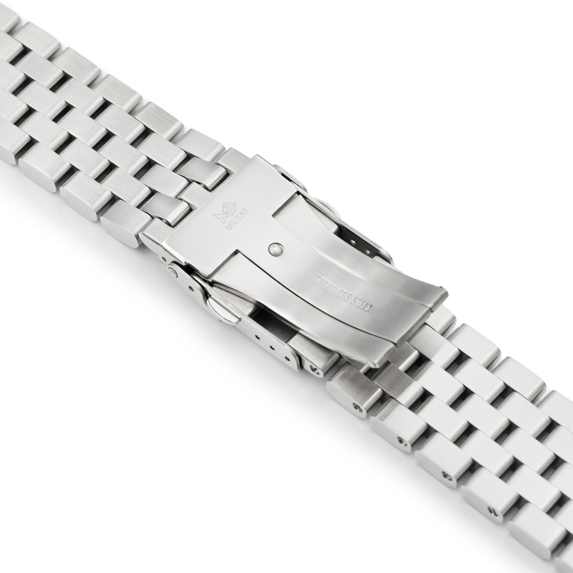 20mm Super Engineer II Watch Band for Seiko Sumo SBDC001 SBDC031 SBDC081, Stainless Steel - Brushed, Diver Clasp