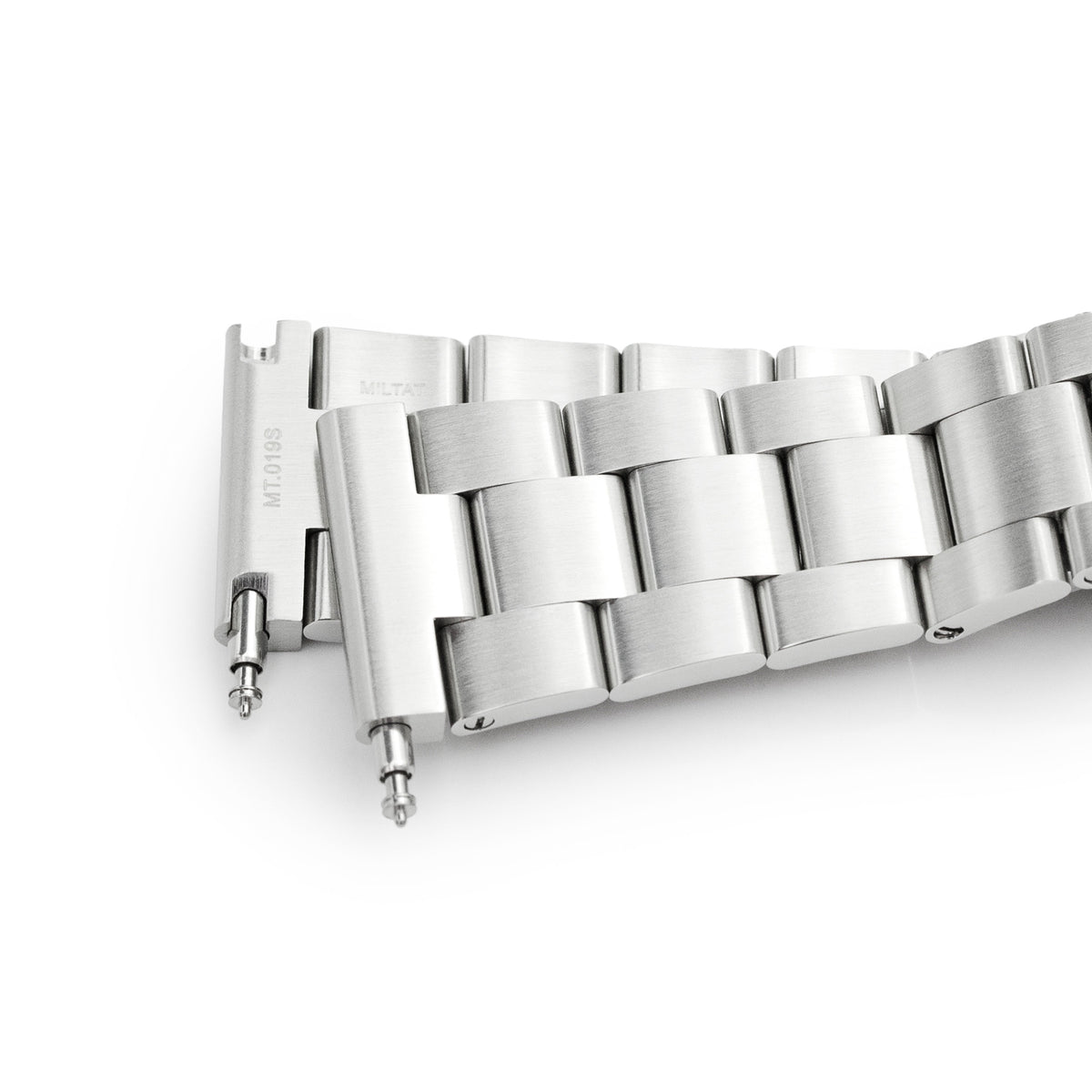 سوار ساعة Super-O Boyer مقاس 22 مم، نهاية مستقيمة، من الفولاذ المقاوم للصدأ 316L المصقول