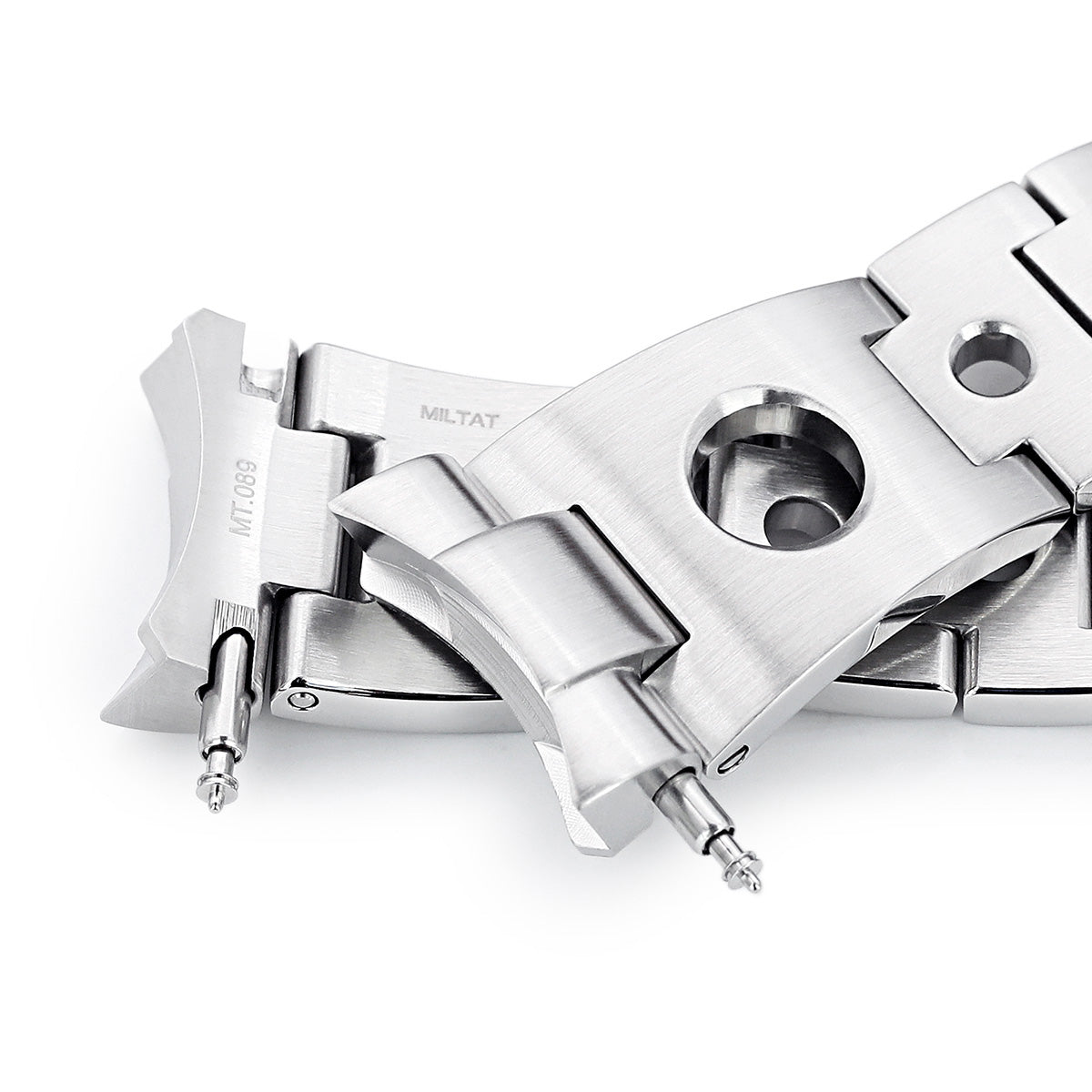 سوار ساعة رولبول 22 مم لساعات سيكو نيو تيرتلز SRP777 SRP775 SRPA21 (PADI)، ستانلس ستيل بلمسة مصقولة، إبزيم V دايفر