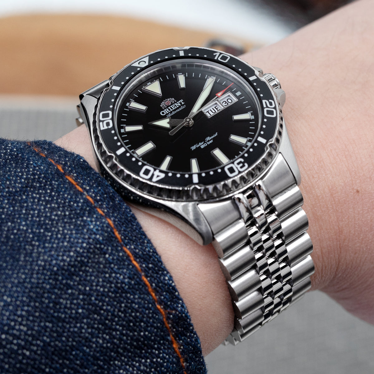 Orient Kamasu watch band by Strapcode