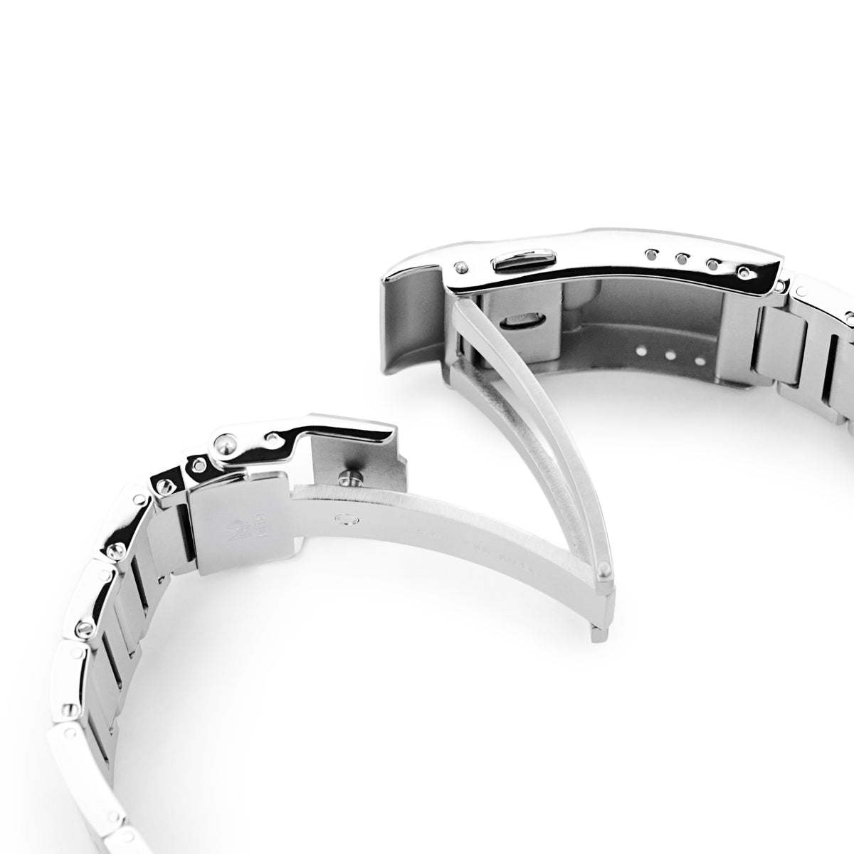 سوار ساعة رولبول 22 مم لسيكو 5 سبورتس 42.5 مم SRPD51 SRPD55 SBSA003، ستانلس ستيل - مصقول، مشبك غطاس باتون