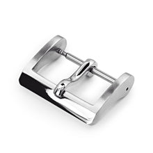 Fibbia sportiva #66 per cinturini in pelle, 16mm, 18mm, 20mm, 22mm, finitura lucida e satinata