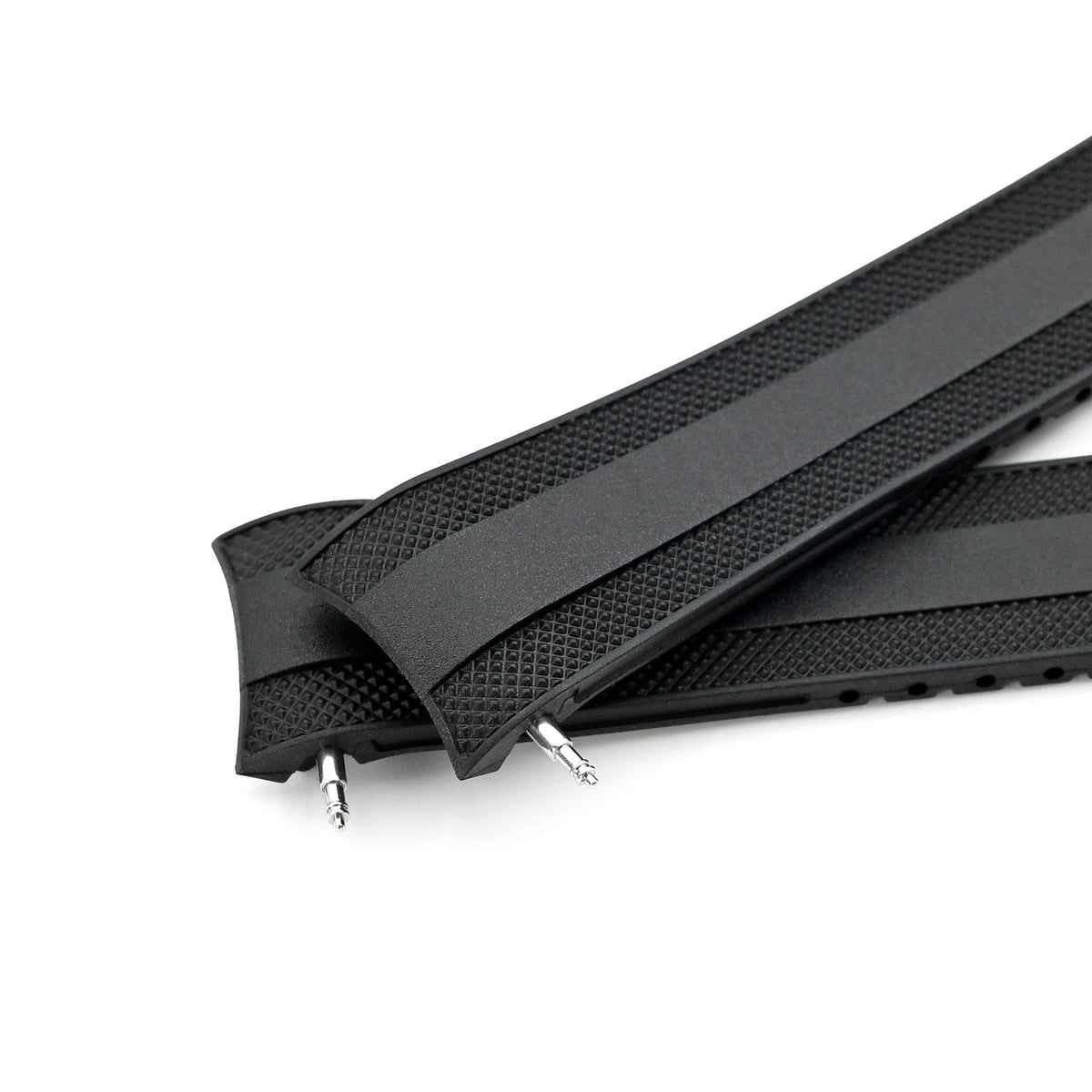 21mm StrapXPro - Black SMX02A Rubber Strap compatible with Seiko Speedtimer SSC911 Series Strapcode watch bands