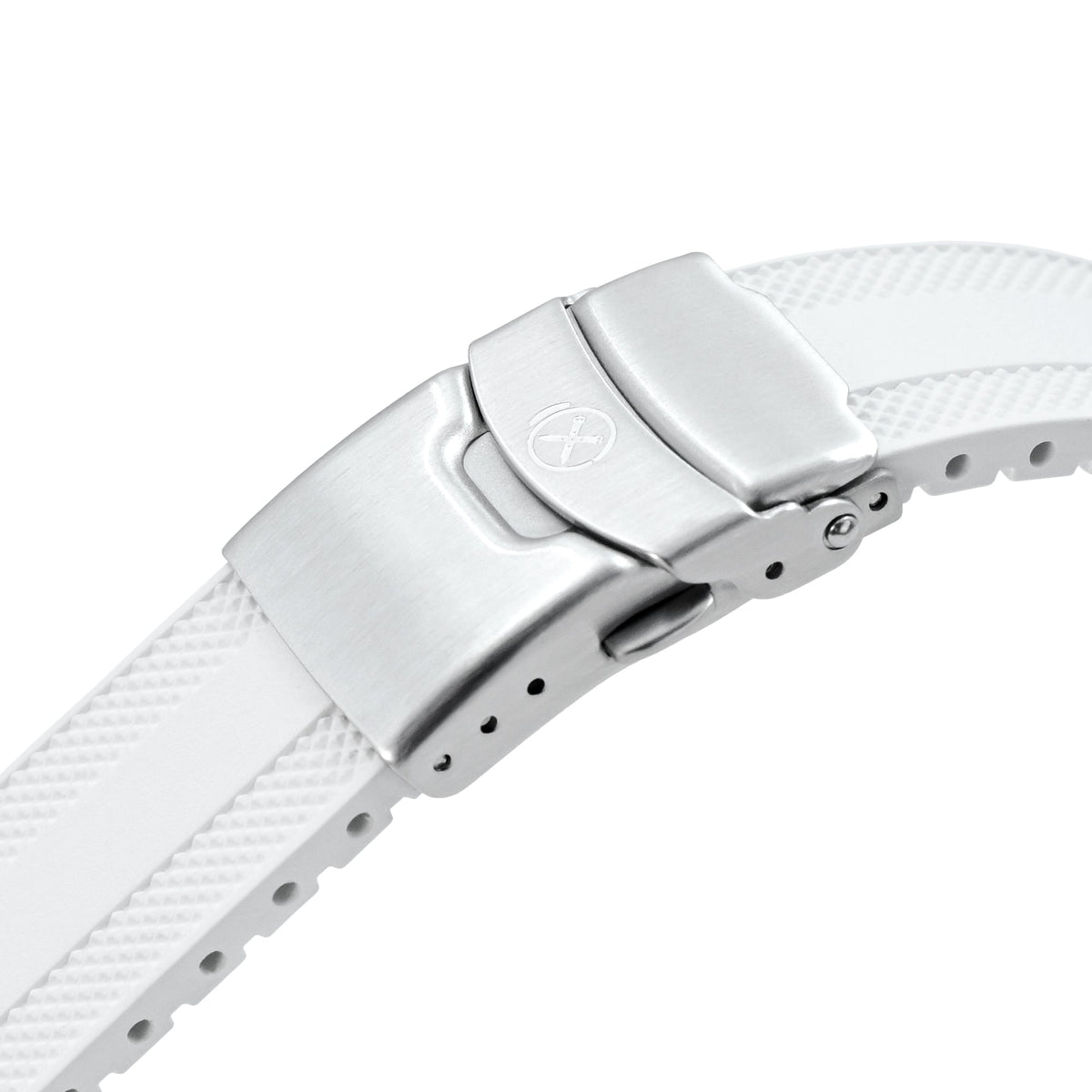 21mm StrapXPro - White SMX02A Rubber Strap compatible with Seiko Speedtimer SSC911 Series Strapcode watch bands
