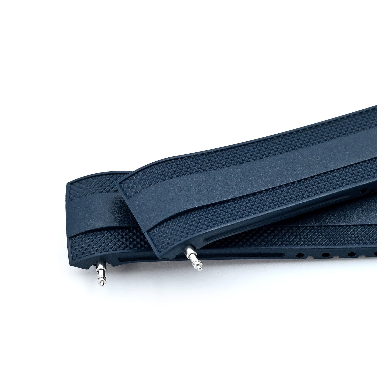 StrapXPro - Navy Blue SMX03A Rubber Strap compatible with Seiko Speedtimer SSC813 Series Strapcode watch bands