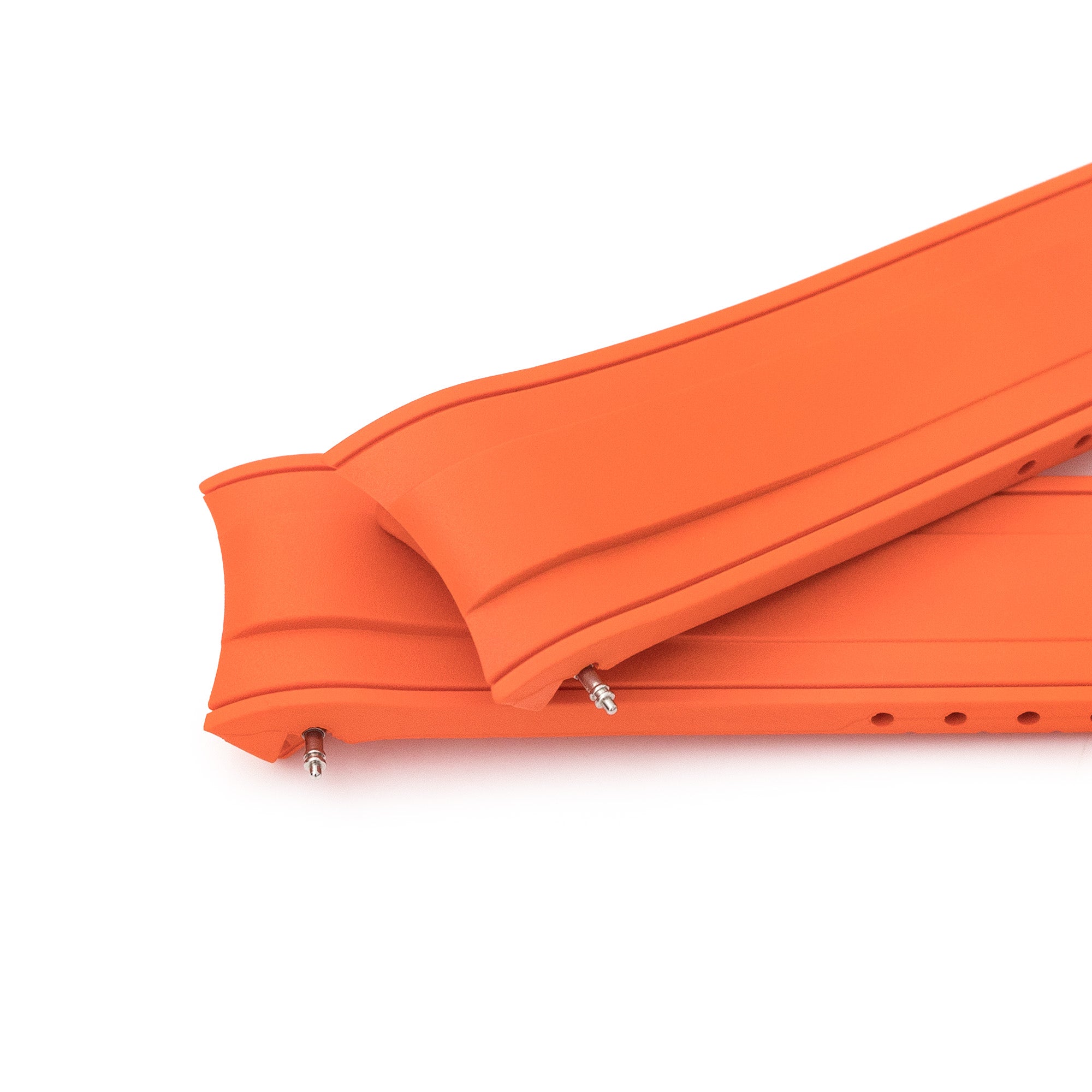 StrapXPro - SX1A Rubber Strap for New Seiko 5 Sport 5KX/GMT, Orange Strapcode watch bands