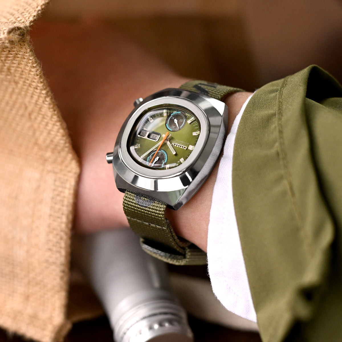 Juego de dos correas General Service (Caqui y Oliva) de HAVESTON Straps