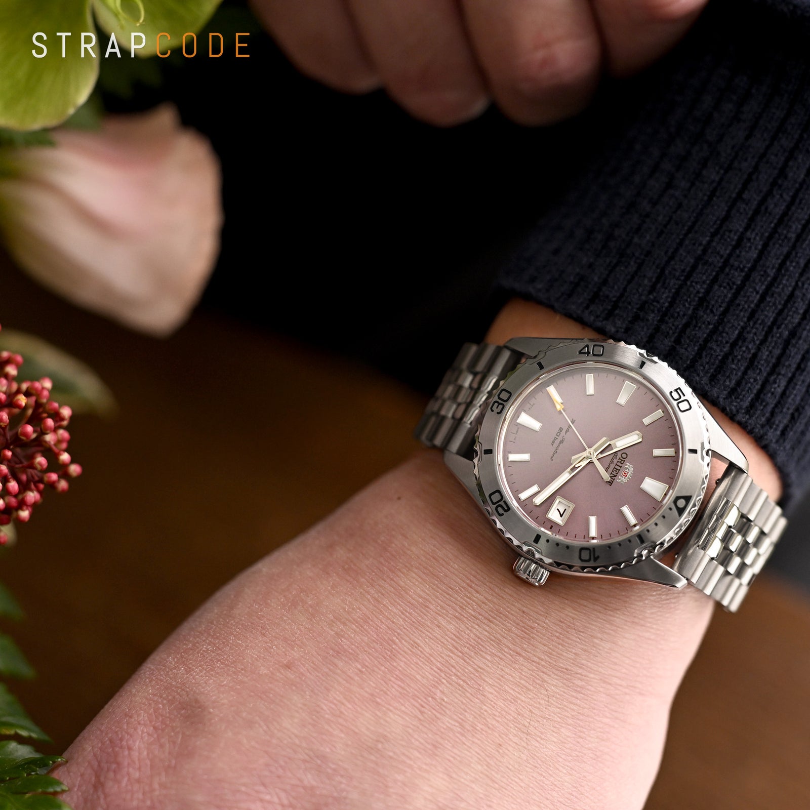 سوار ساعة أنغوس-O2 كيو آر تيتانيوم 20 مم، نهاية مستقيمة، فك سريع، مشبك سلاينيا مصقول