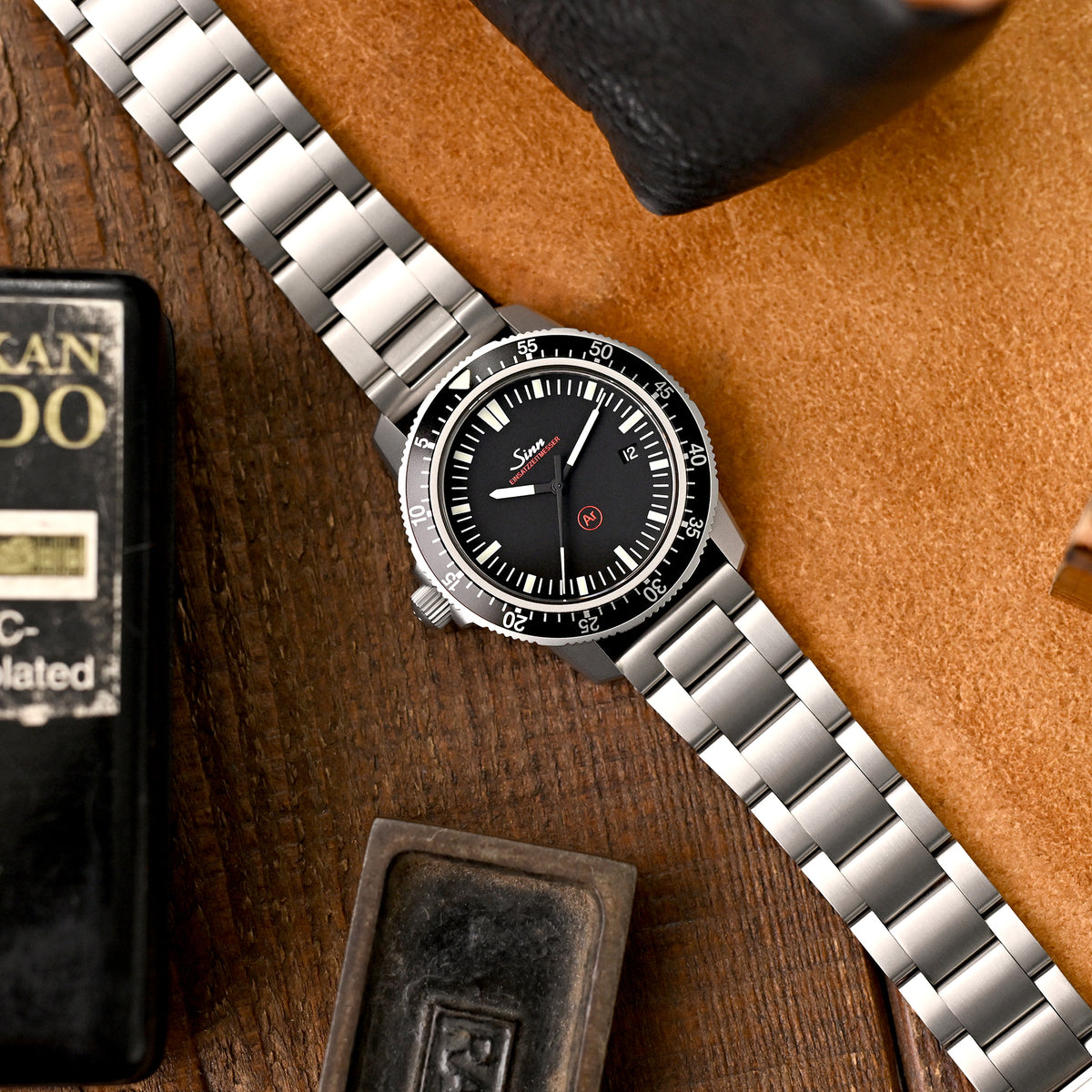 سوار ساعة تيتانيوم سوبر-O2 (سحب-لف) QR بمقاس 20 مم أو 22 مم، نهاية مستقيمة، فك سريع، مشبك Slinea مصقول