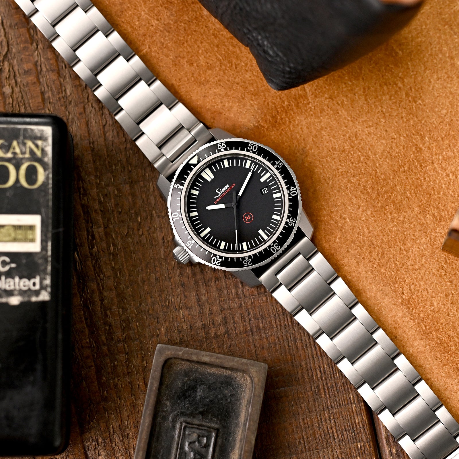 سوار ساعة تيتانيوم سوبر-O2 (سحب-لف) QR بمقاس 20 مم أو 22 مم، نهاية مستقيمة، فك سريع، مشبك Slinea مصقول