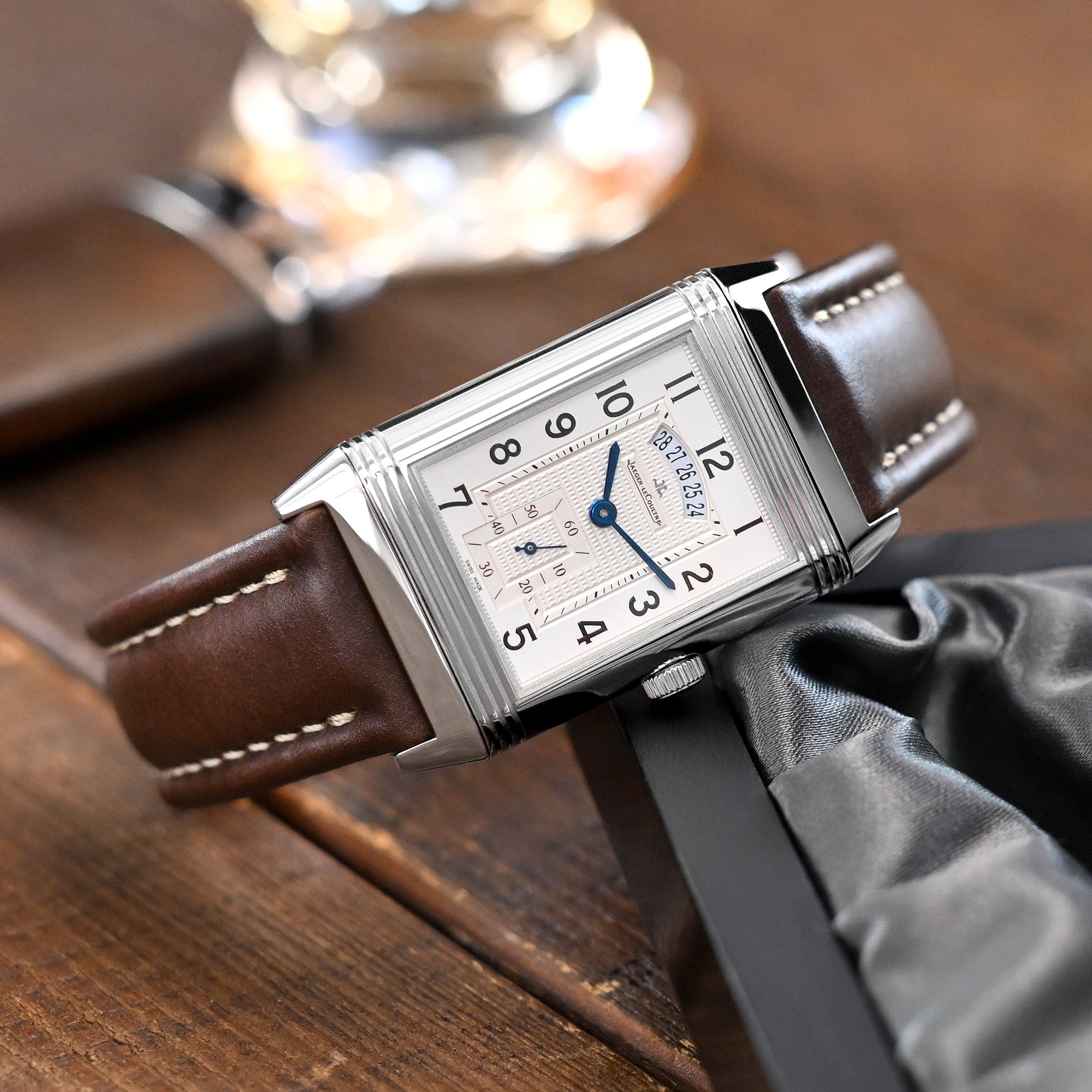 Aviator Style Quick Release Brown Horween Chromexcel Leather Watch Band 19mm, 20mm, 22mm or 23mm Strapcode watch bands