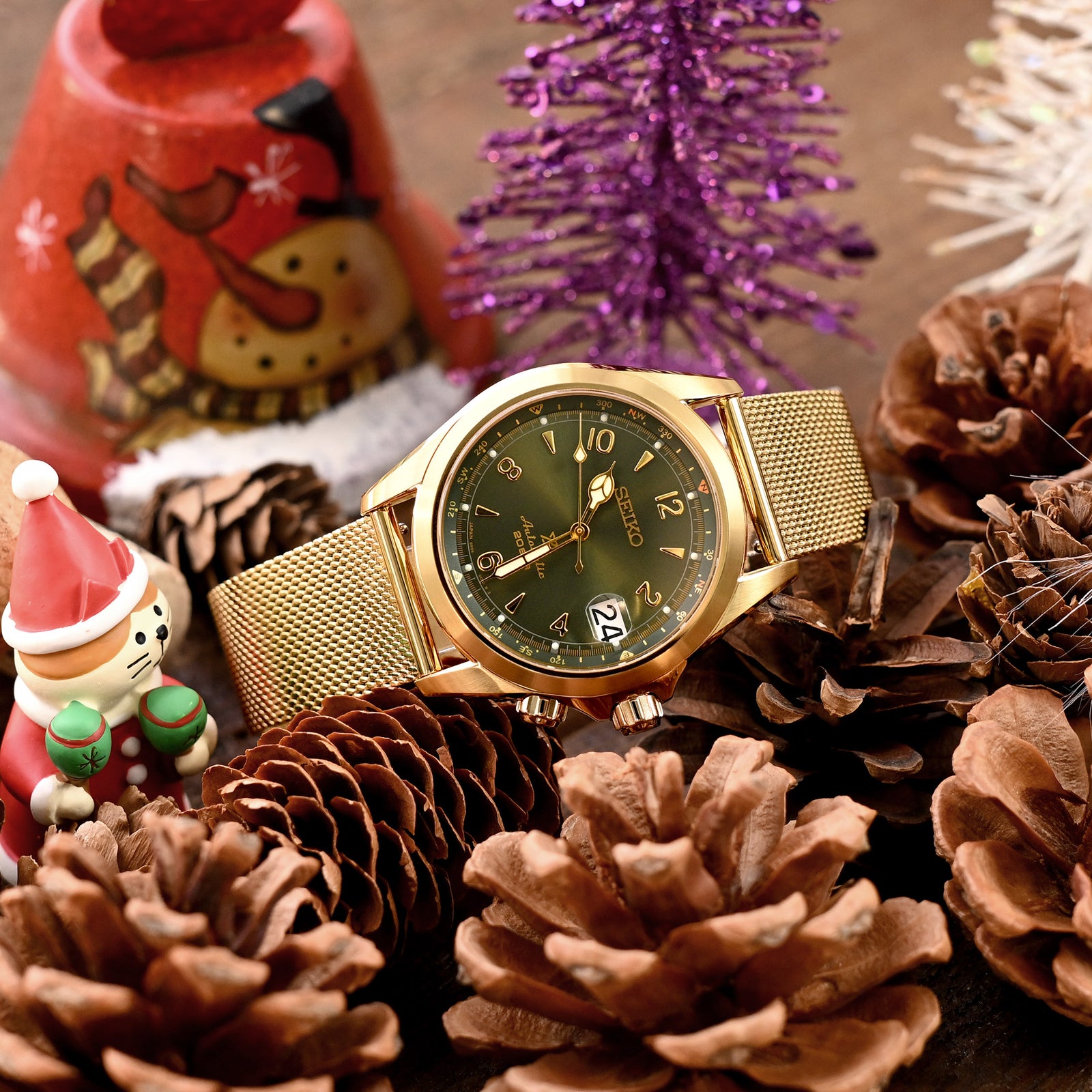 18mm 20mm or 22mm Classic Vintage Knitted Superfine Wire Mesh Band Polished IP Gold Strapcode Watch Bands