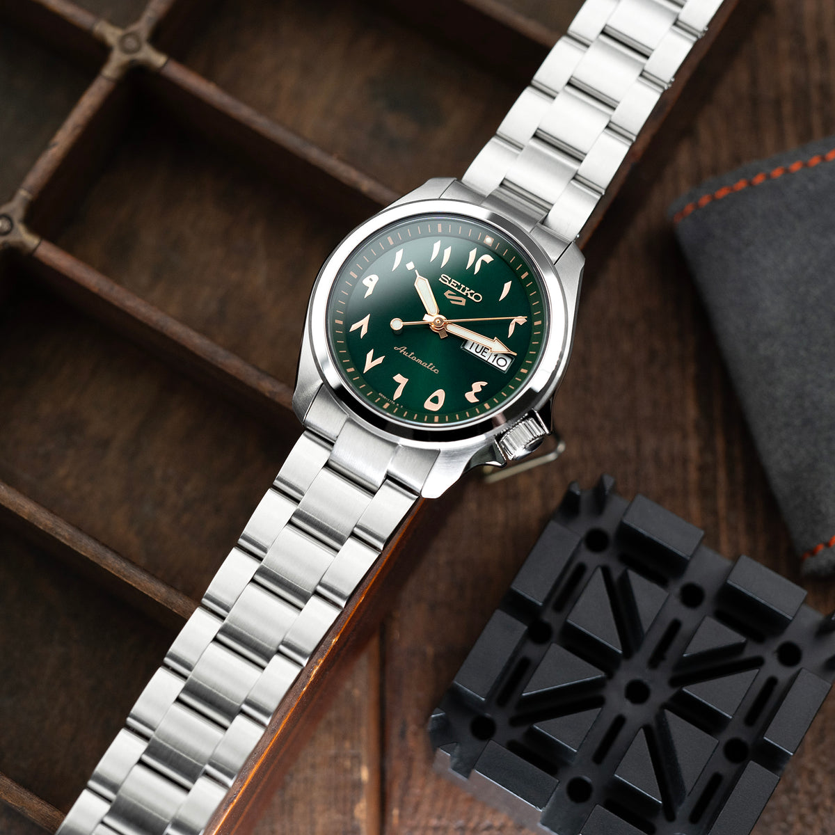 سوار ساعة Super-O Boyer مقاس 20 مم لساعات Seiko 5 Sports 40 مم SRPE51 SRPE53 SRPG35، ستانلس ستيل بلمسة نهائية مصقولة، مشبك V Diver