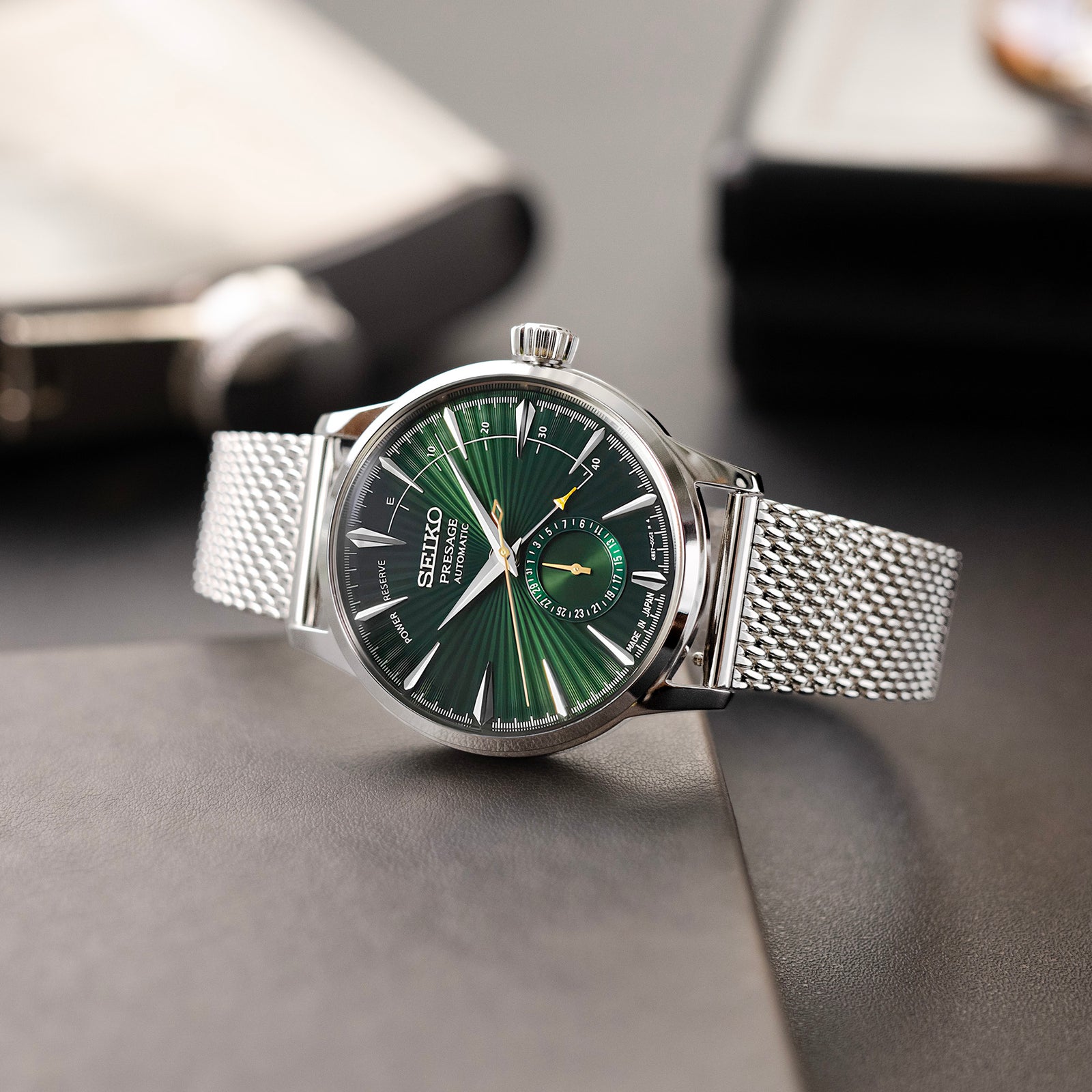 Quick Release Tapered Milanese Mesh Watch Band, 18mm, 19mm, 20mm, 21mm or 22mm, Polished