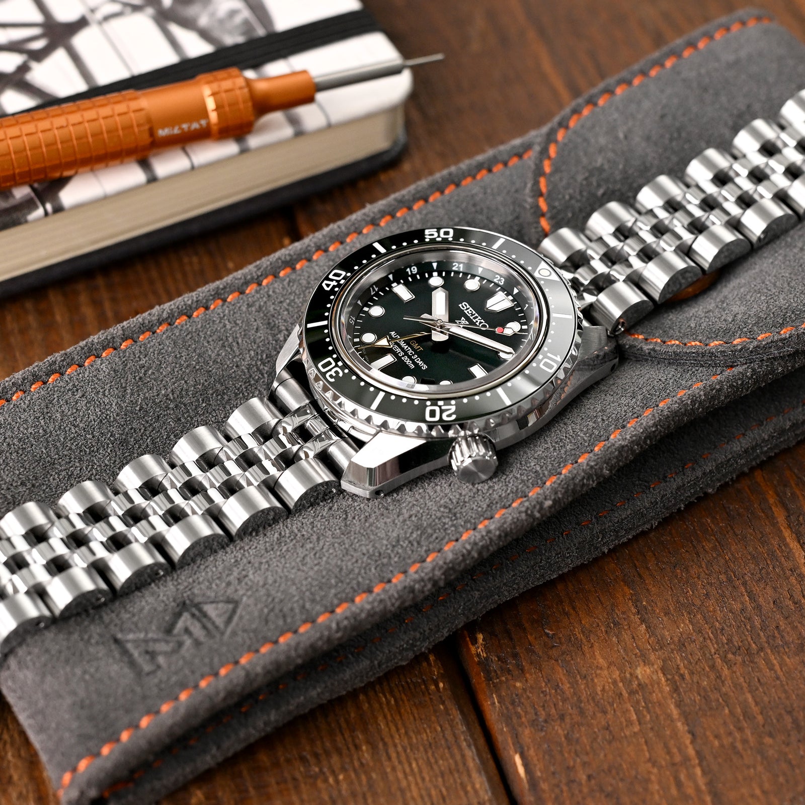 Bracciale Angus-J Louis 20mm in Acciaio Inox con Estremità Diritta