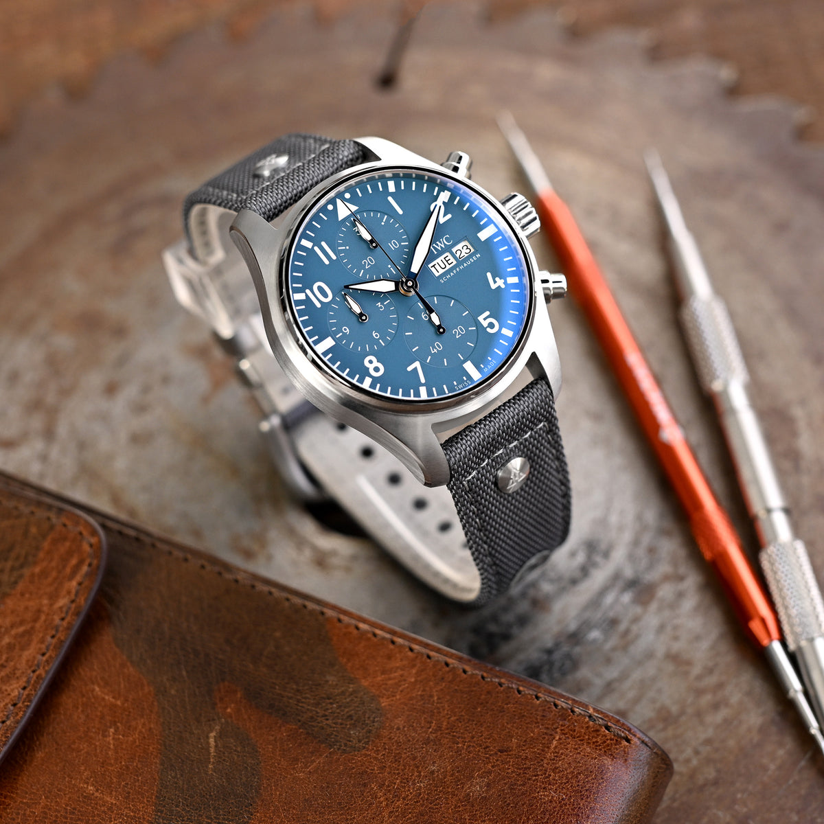 The AAF Parkerized Grey Strap by HAVESTON Straps | 20mm