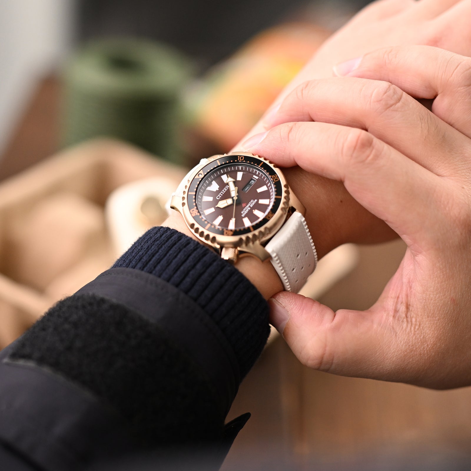 Quick Release White Tropical-Style Pro FKM rubber watch strap, 20mm or 22mm Strapcode Watch Bands