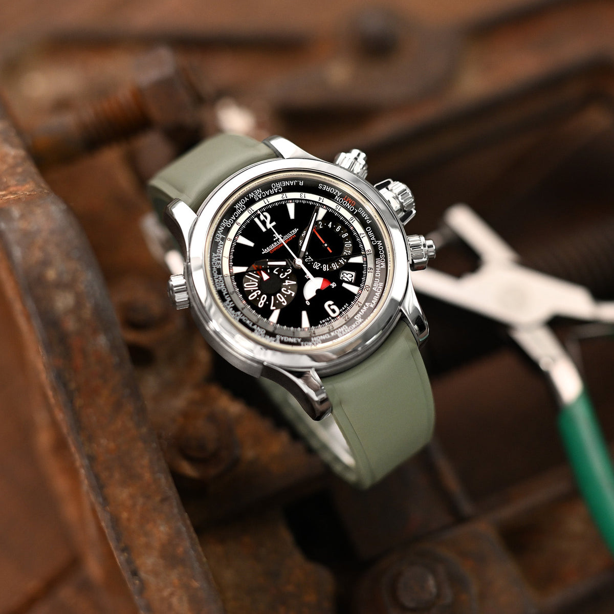 Jaeger LeCoultre Master Compressor Extreme World Chronograph Q1768470 Strapcode Watch Bands