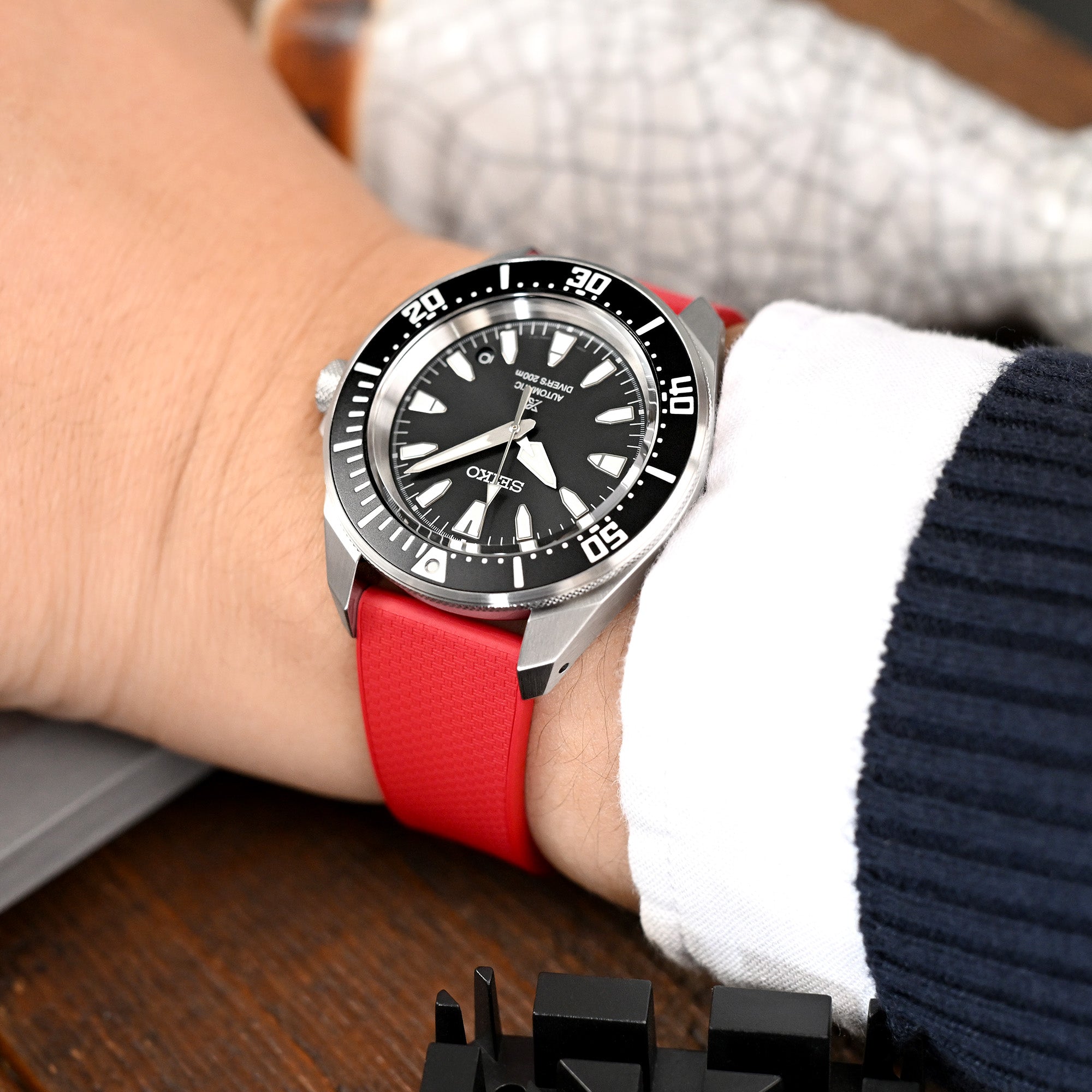 Seiko Prospex SRPL13 Mini Samurai Black Strapcode watch bands