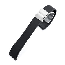 FKM40 Black Quick Release Butterfly Deployment FKM Rubber Watch Band, 20mm to 22mm Strapcode watch bands