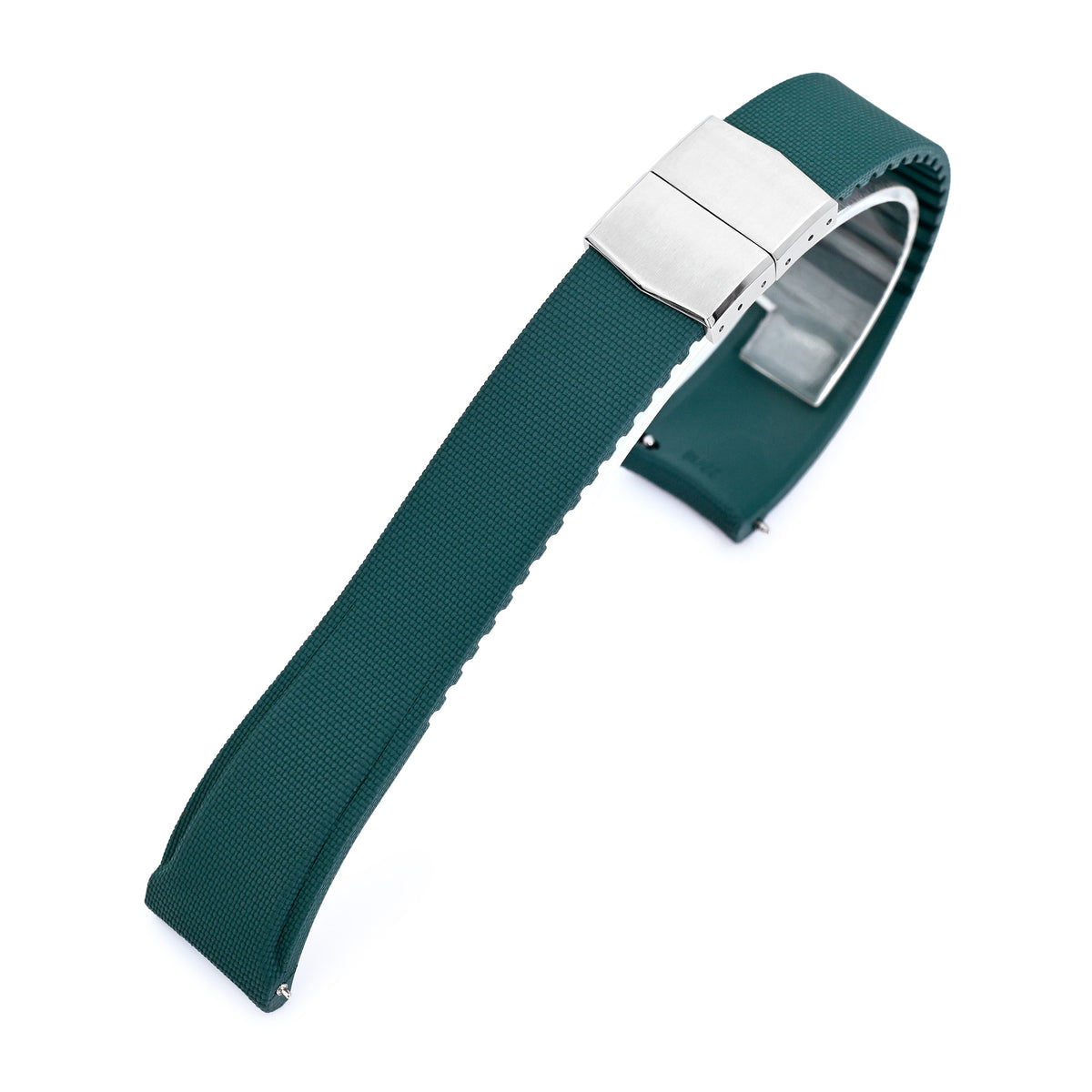 FKM40 Green Quick Release Butterfly Deployment FKM Rubber Watch Band, 20mm or 22mm Strapcode watch bands