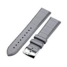 FKM43 Premium Grey Alligator Embossed FKM Rubber Watch Band, 20mm or 22mm Strapcode watch bands